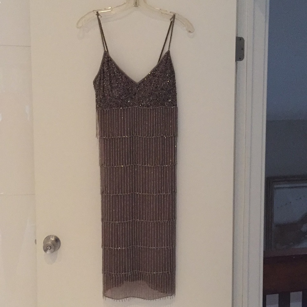 Gorgeous Beaded Fringe Cocktail Dress